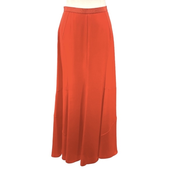 NWT Ann Taylor Maxi Skirt, Orange, Size XSP - Picture 1 of 6